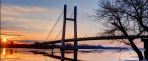 Great River Bridge sunrise January 2015